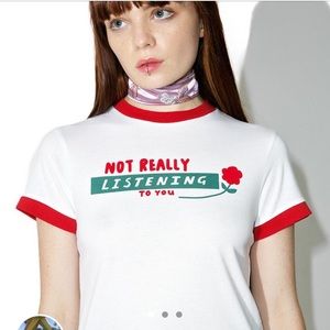 lazy oaf nwt ringer tee